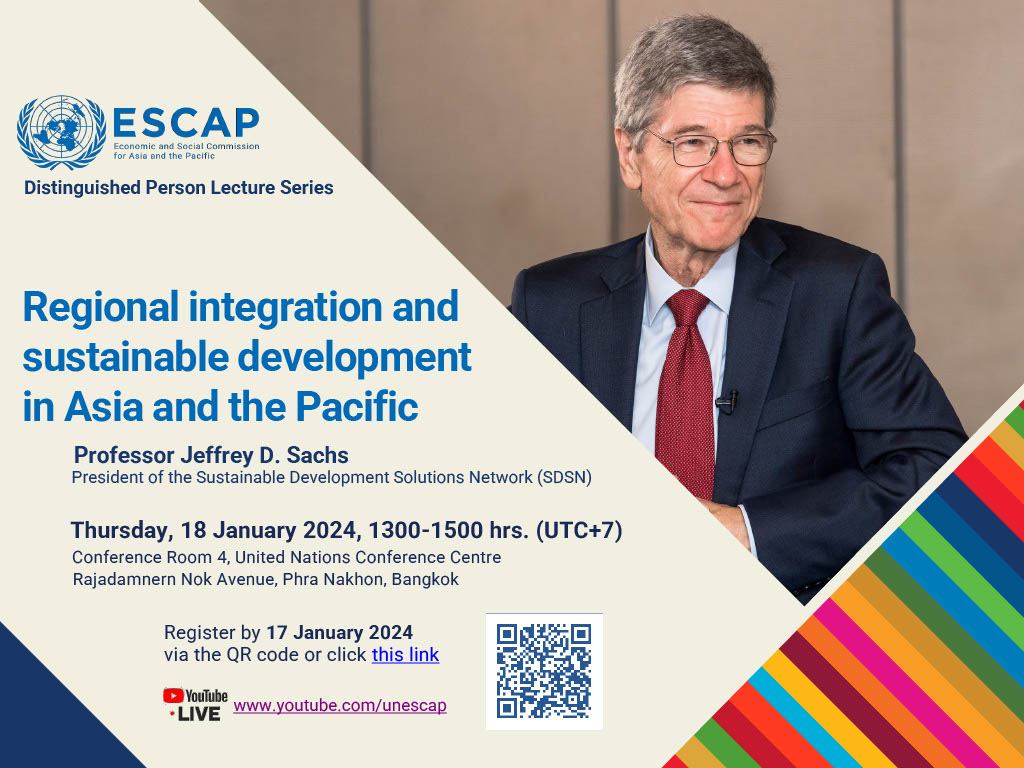 Distinguished Person Lecture Series by Professor Jeffrey Sachs