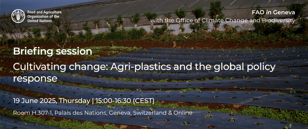 [FAO Briefing Session] Cultivating change: Agri-plastics and the global policy response-19 June 2025, 15h00-16h30 (CEST)